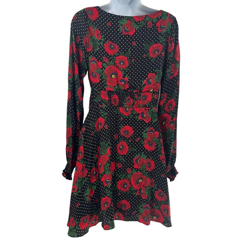 FREE PEOPLE Morning Light Poppy Dress Women's Size 6 - Picture 3 of 15